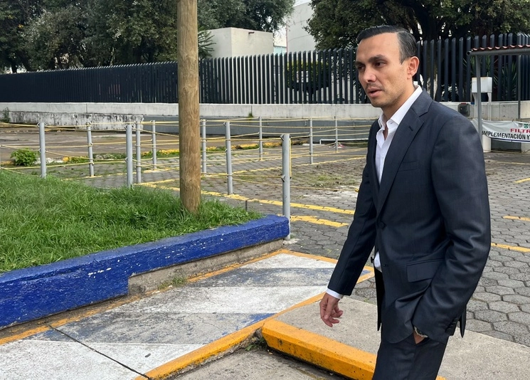 Rodrigo Ugalde abogado del fiscal de Morelos Uriel Carmona. Foto Víctor Camacho