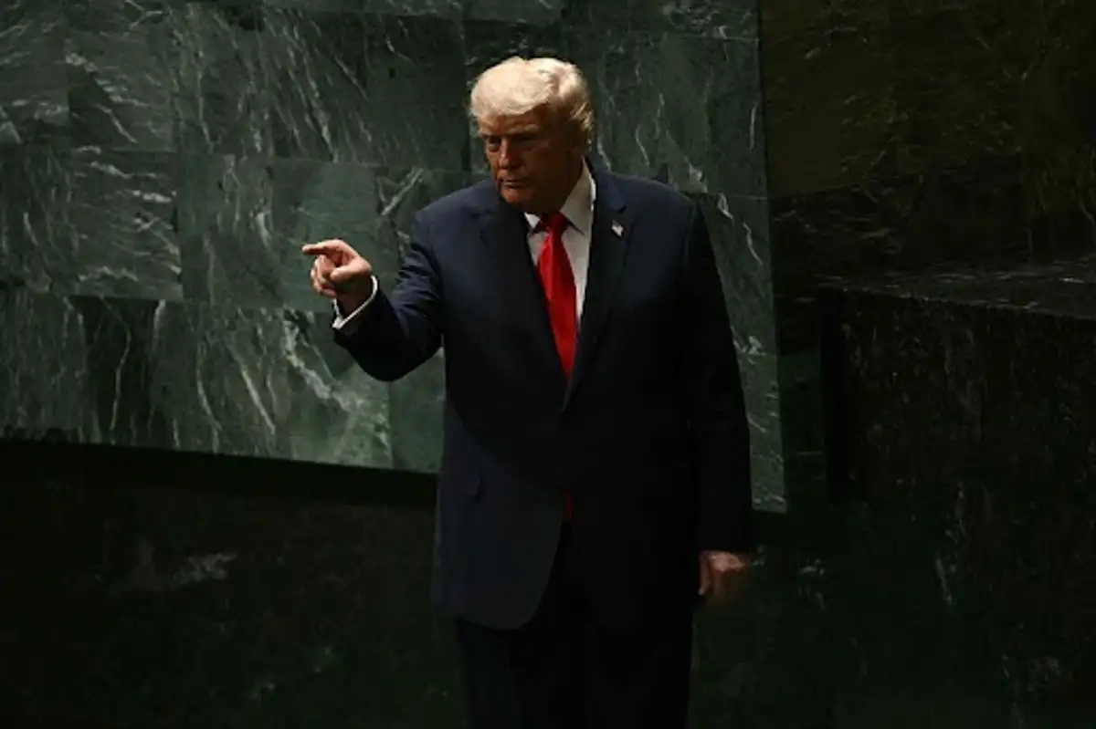 El presidente de Estados Unidos, Donald Trump, dio un discurso de más de una hora en la 80 sesión de la Asamblea General de la ONU, en el cual se congratuló de sus “éxitos” internacionales y domésticos, como el despliegue de tropas en varias ciudades de su país, y otra vez sugirió que amerita el Premio Nobel de la Paz. Foto