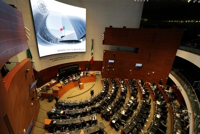 Sala de sesiones del Senado de la República el pasado 09 de septiembre de 2020. Foto Roberto García