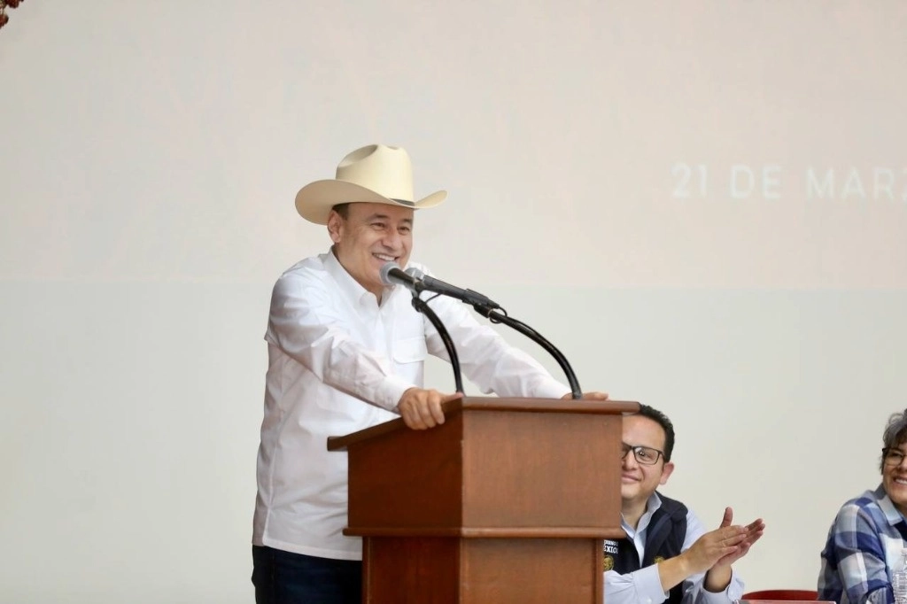 Alfonso Durazo durante su conferencia. Foto La Jornada