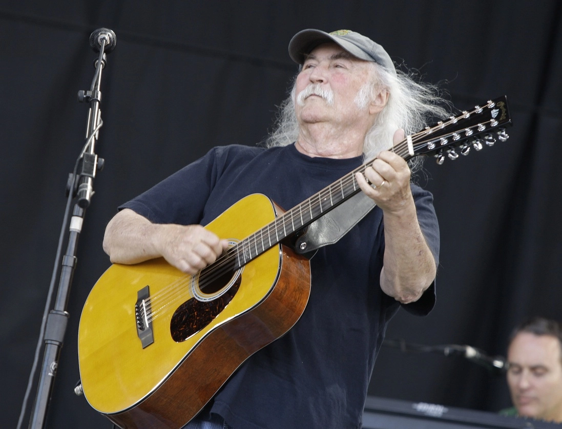 Crosby, en el festival Glastonbury de 2009. Foto Ap