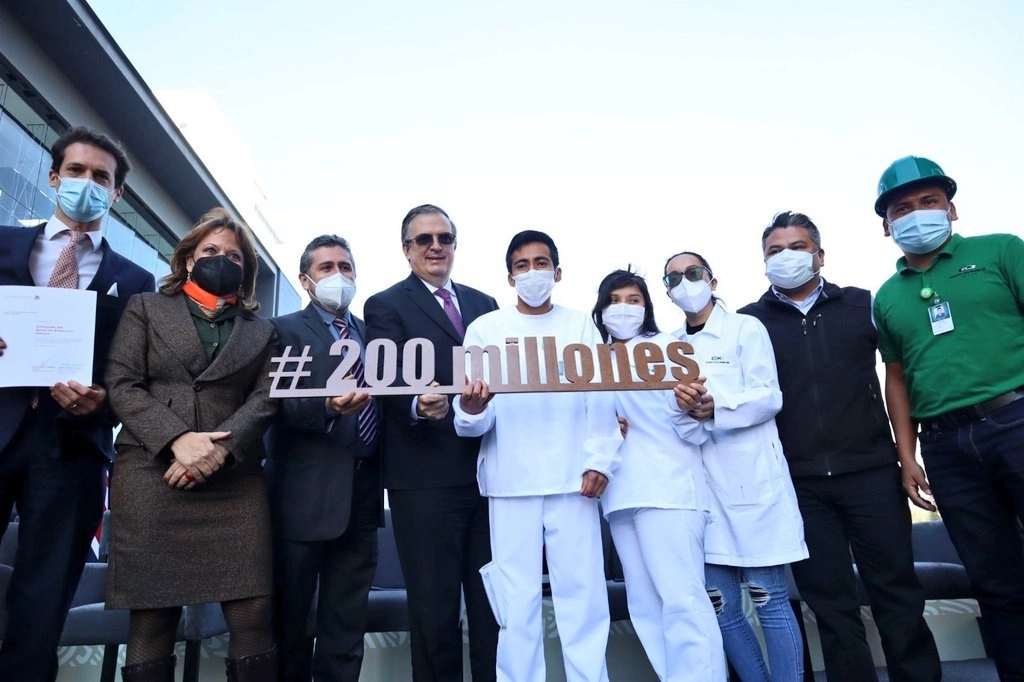 Marcelo Ebrard, secretario de Relaciones Exteriores enfatizó que en México se han aprobado nueve biológicos contra el Covid-19. Foto Tomada del Twitter @SRE_mx