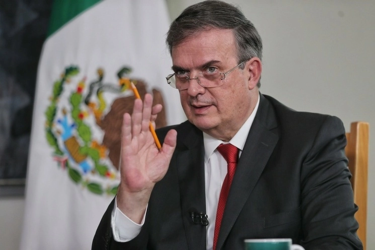 El canciller Marcelo Ebrard. Foto Marco Peláez / Archivo
