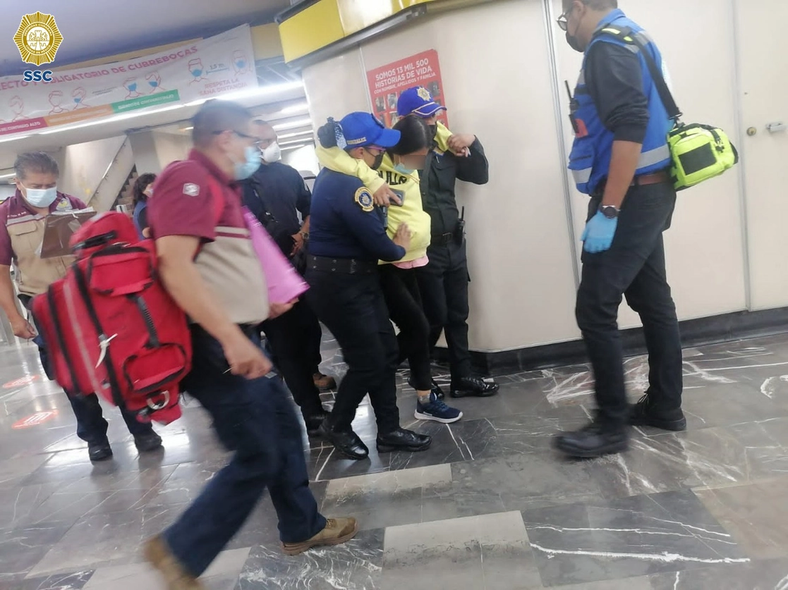 La mayoría de las mujeres auxiliadas presentaron las emergencia en las instalaciones del metro. Foto SSC 