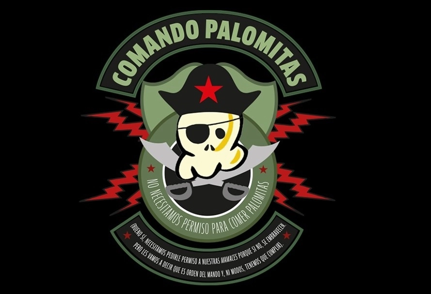 Logotipo del "Comando Palomitas". Imagen tomada del página web enlacezapatista.ezln.org.mx