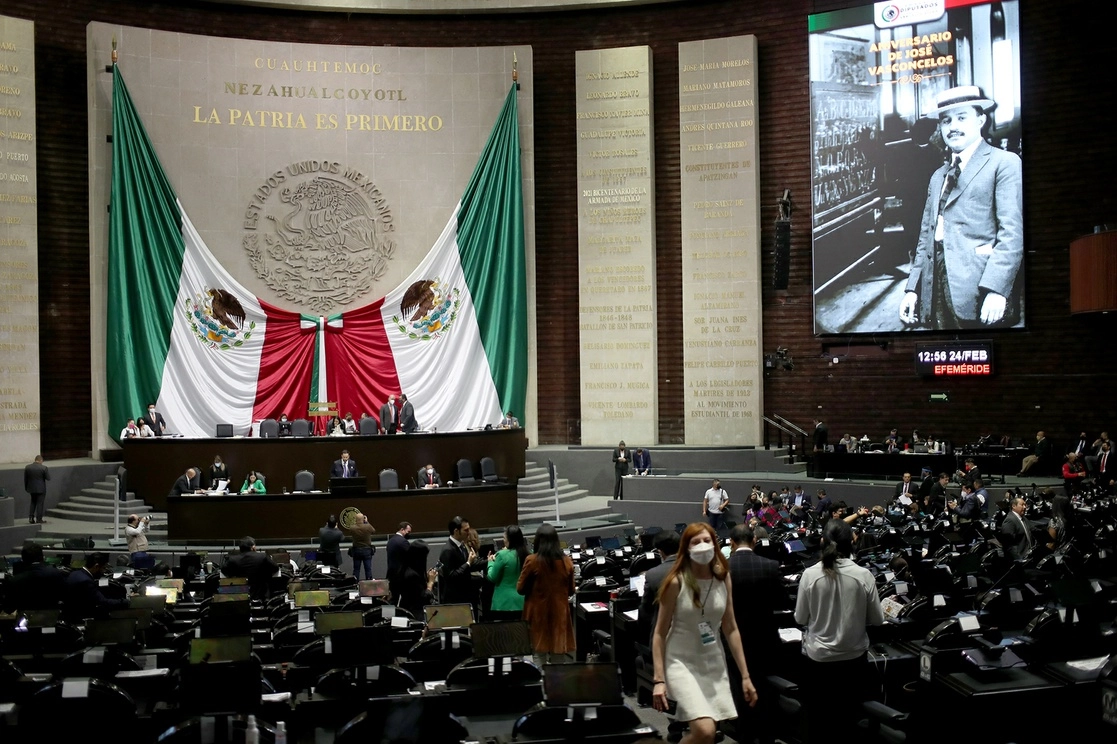 Sala de sesiones de la Cámara de Diputados. Foto José Antonio López