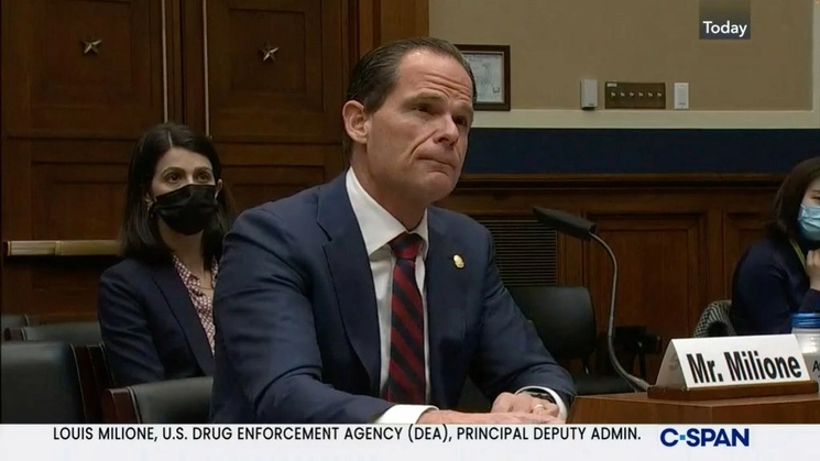 Louis Milione, ex subdirector de la DEA. Foto C-Span vía Ap / Archivo 