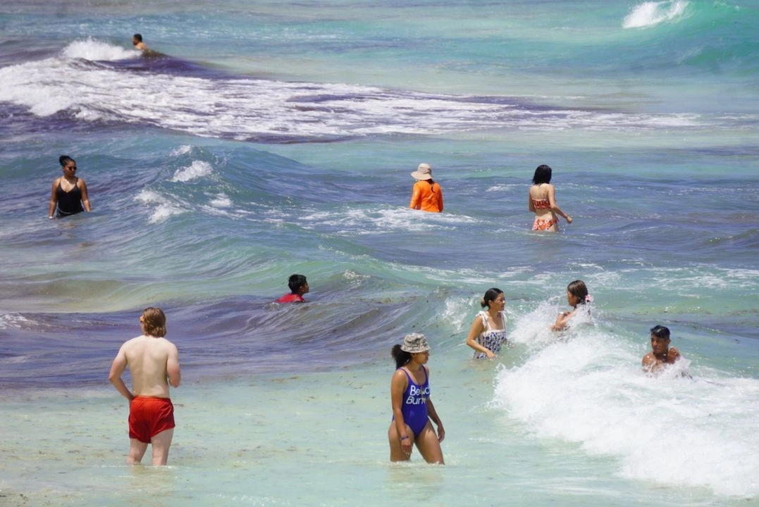 Imagen de archivo de turistas en Cancún, Quintana Roo. Foto