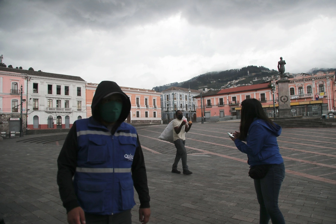 La ciudad de Quito, Ecuador, durante la pandemia por Covid-19. Foto Ap