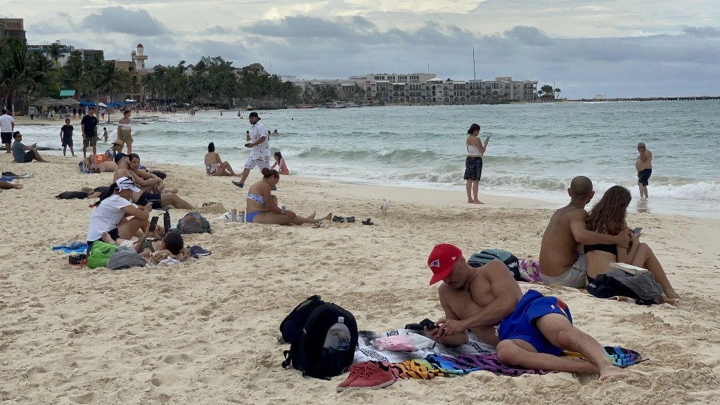 Turistas en la Riviera Maya. Foto Cuartoscuro