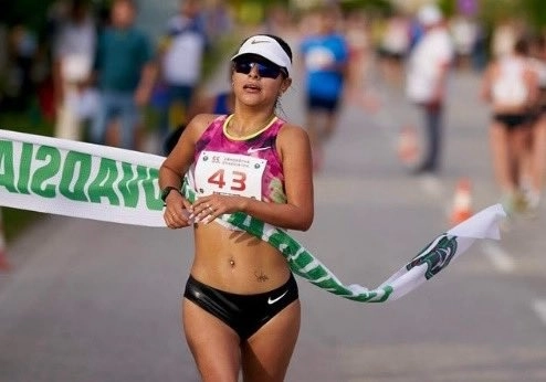 México sumó cuatro medallas de oro y una de plata en el USATF Race Walk Championships. Foto @COM_Mexico