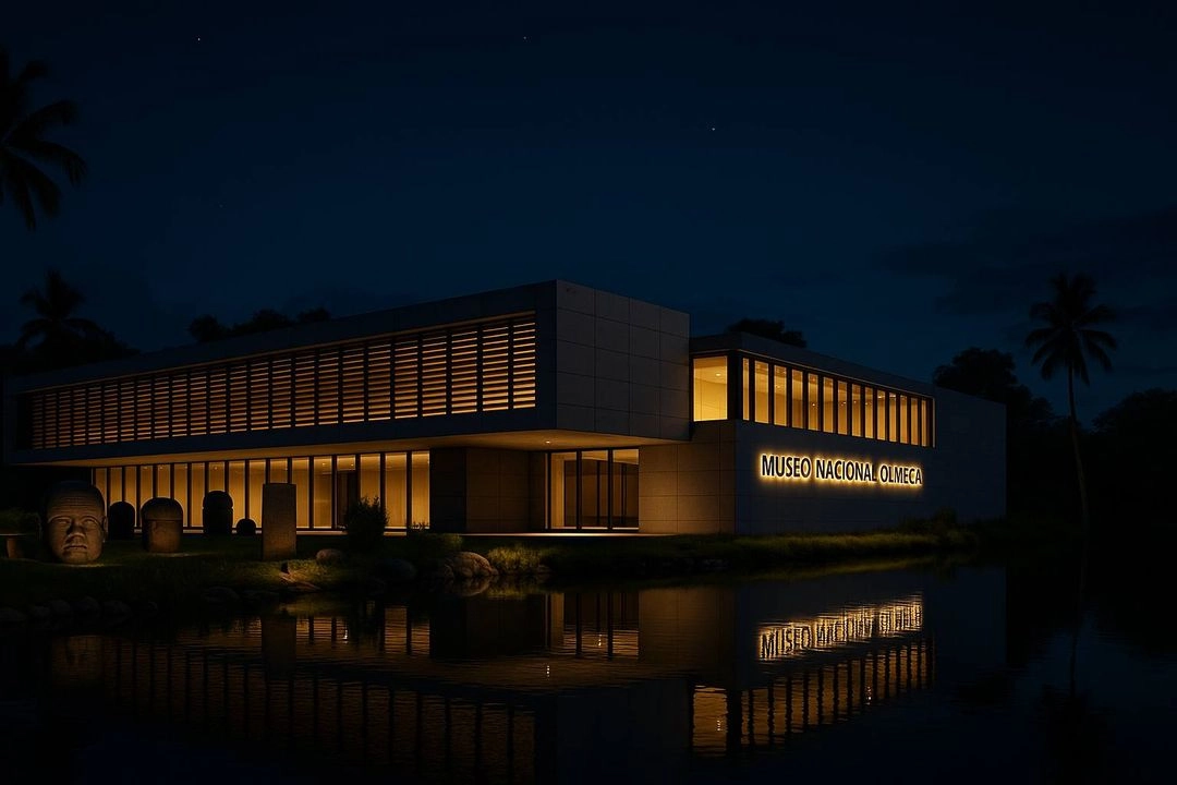 Así quedaría concluido el proyector de Museo Nacional Olmeca, al que habitantes de Villahermosa, Tabasco.  Foto 