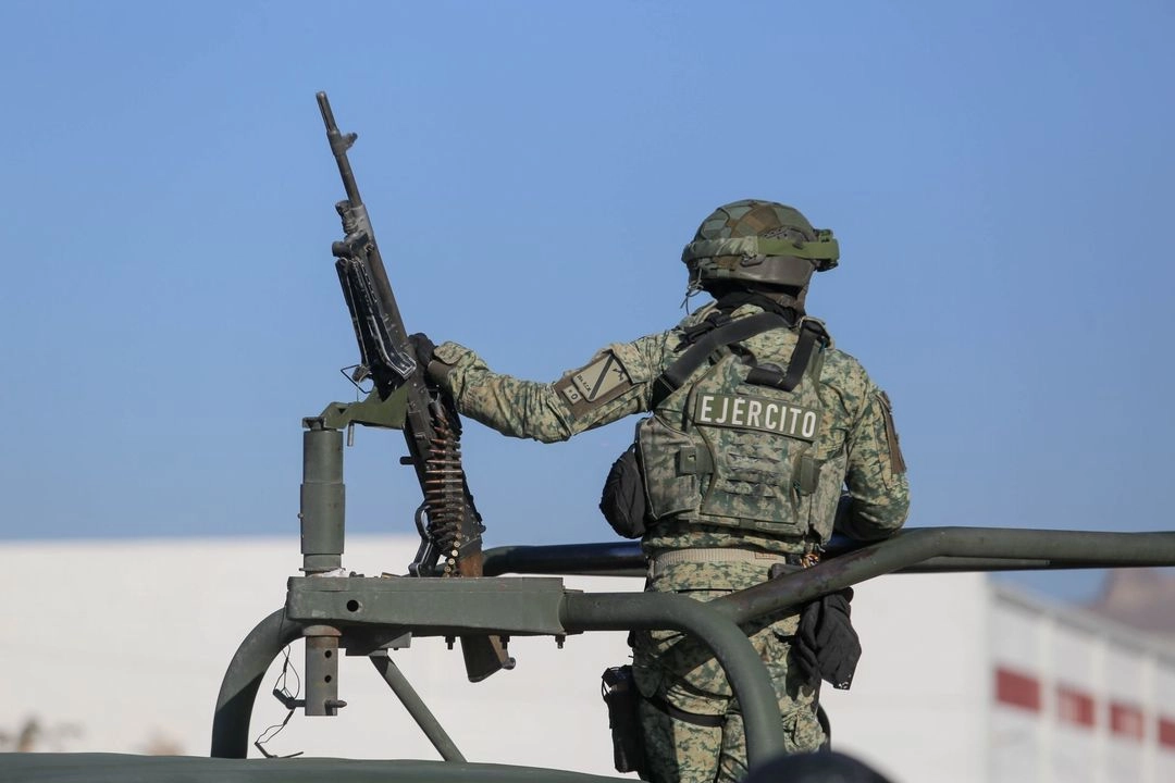 Elementos del Ejército, desplegados en Ciudad Juárez, como parte de la Operación Frontera Norte. 