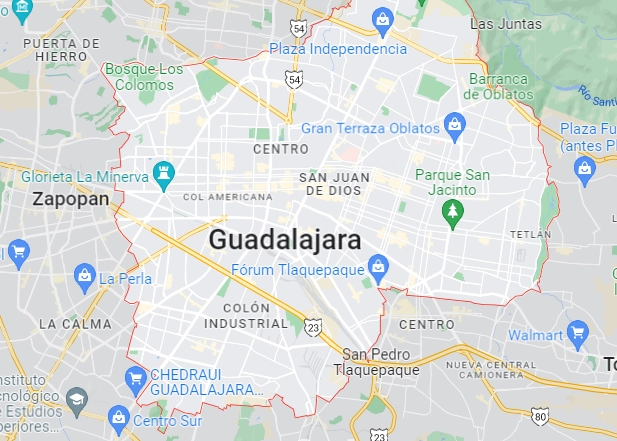 En Guadalajara más de 600 personas se dicen defraudadas por la inmobiliaria AJP. Foto Google Maps 