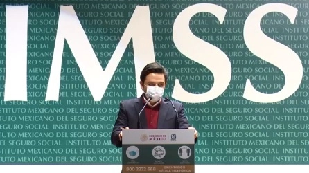 El director general del IMSS, Zoé Robledo, ofreció este miércoles una conferencia de prensa. Imagen tomada de la transmisión en vivo