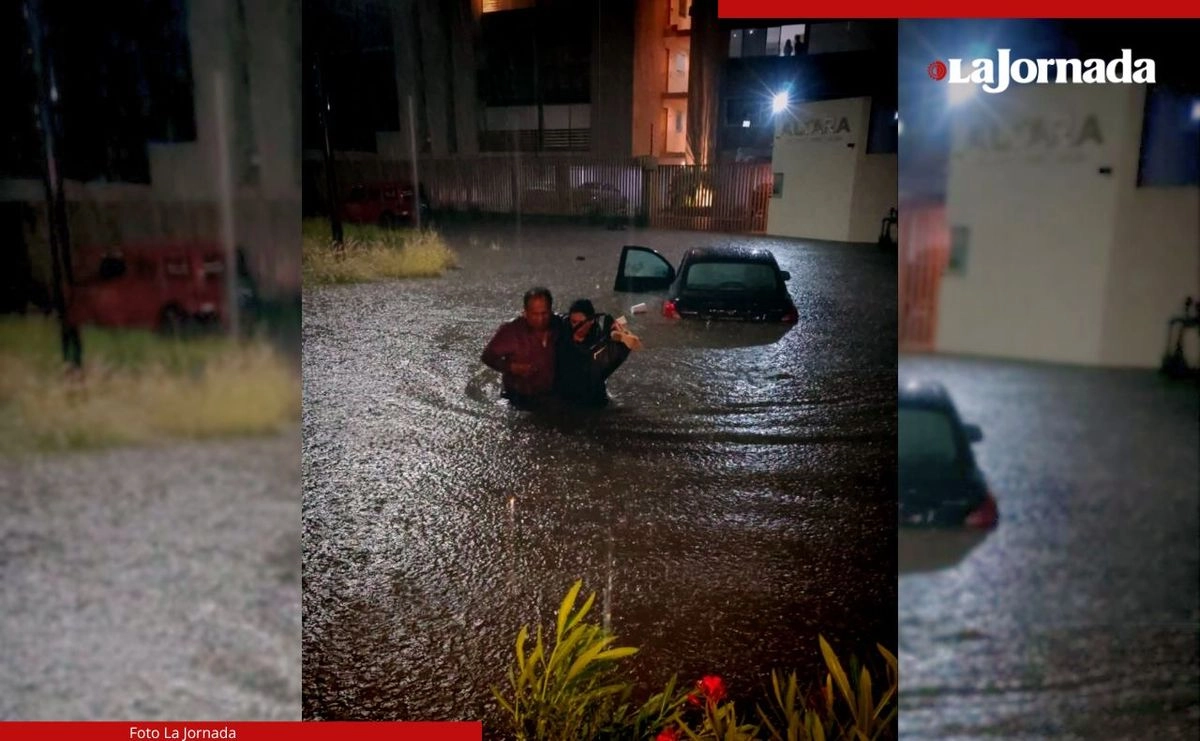 Durante las tormentas que cayeron en la ciudad de Querétaro y los municipios conurbados del Marqués y Corregidora, se reportaron casos de personas que fueron arrastradas por las corrientes de agua. Foto