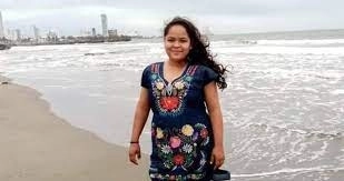 La activista feminista, Kenia Hernández en imagen de archivo. Foto tomada de la cuenta de Twitter @CNDH

