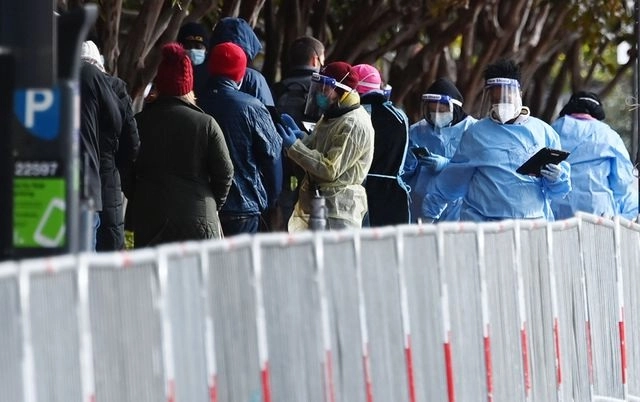 En un centro de pruebas de coronavirus en Washington, DC. Foto Afp / Archivo