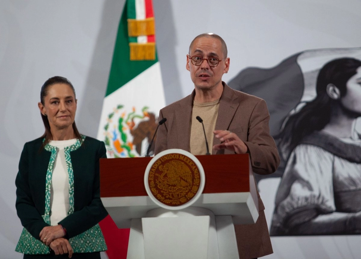 El titular de la Agencia de Transformación Digital y Telecomunicaciones, José Antonio Peña Merino, señaló que en dos años se tendrá esta supercomputadora pública y que tendrá una inversión de 6 mil millones de pesos. Imagen del 26 de noviembre de 2025. Foto 