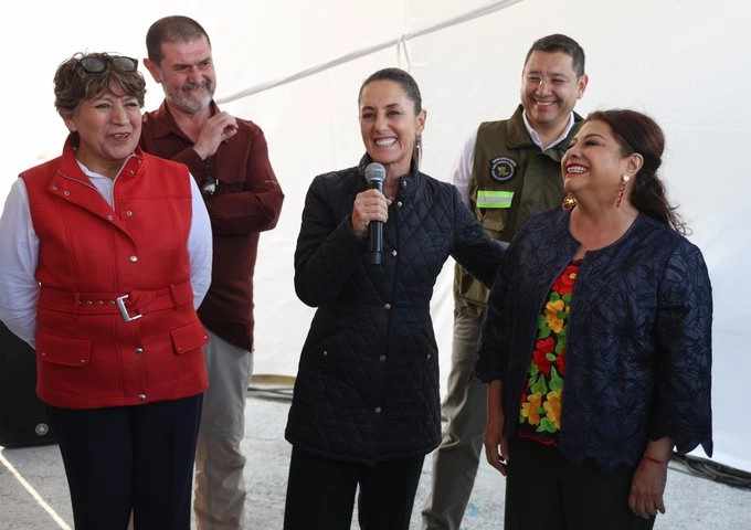 El trolebús elevado Chalco-Santa Martha conectará el Edomex con CDMX de manera eficaz, rápida y segura, resalta la presidenta Sheinbaum. Foto tomada de la cuenta de X 