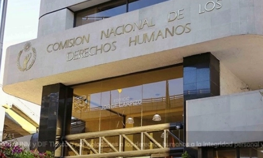 Fachada de la sede de la Comisión Nacional de los Derechos Humanos en la Ciudad de México. Foto tomada del sitio www.cndh.org.mx