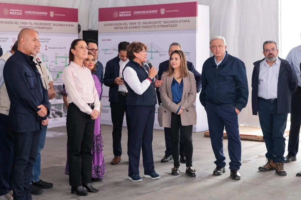 El trolebús interconectará a los municipios de Valle de Chalco, Chalco y La Paz, así como la alcaldía de Iztapalapa en la Ciudad de México. Foto @Claudiashein  