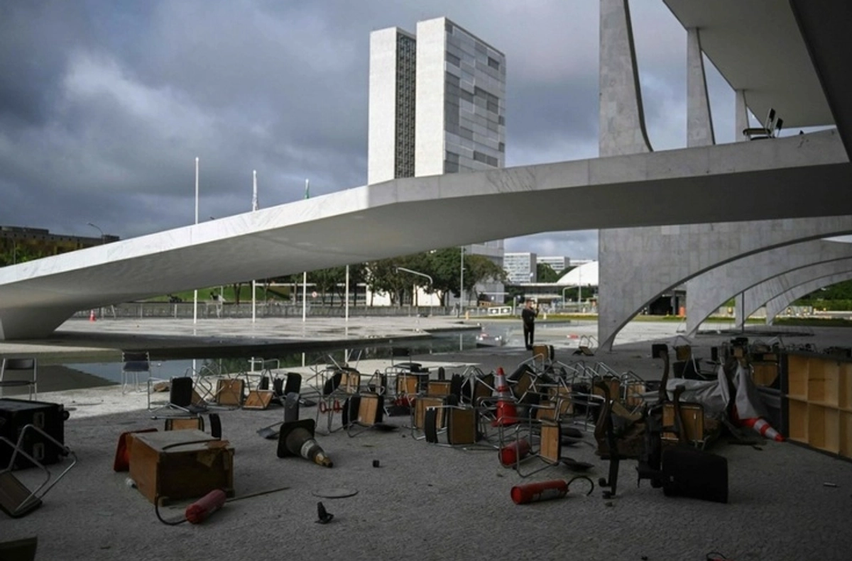 En imagen de archivo, el Palacio Presidencial de Planalto, en Brasilia, tras la incursión de partidarios del ex presidente Jair Bolsonaro. 