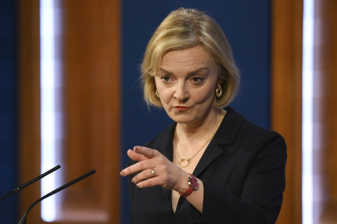 Liz Truss, primera ministra británica. Foto Ap