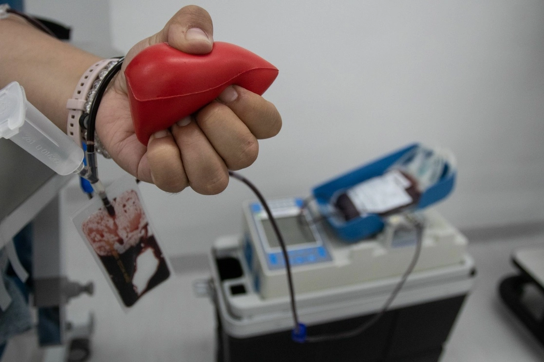 Donación en el Banco de Sangre del Hospital Central de Cruz Roja Mexicana en Polanco. Foto Cuartoscuro/ archivo