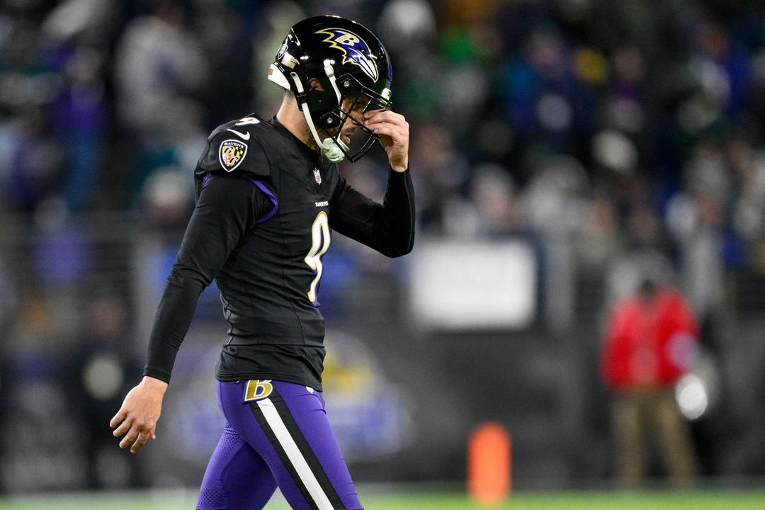 El ex pateador de los Cuervos de Baltimore, Justin Tucker en imagen de archivo. Foto 