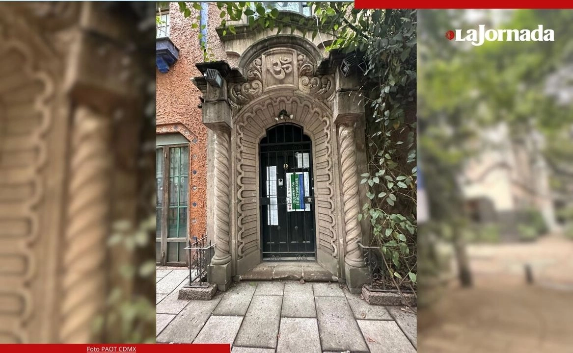 Fachada del inmueble donde se suspendieron las obras debido a irregularidades, ubicada en la avenida México 161, colonia Hipódromo. Foto