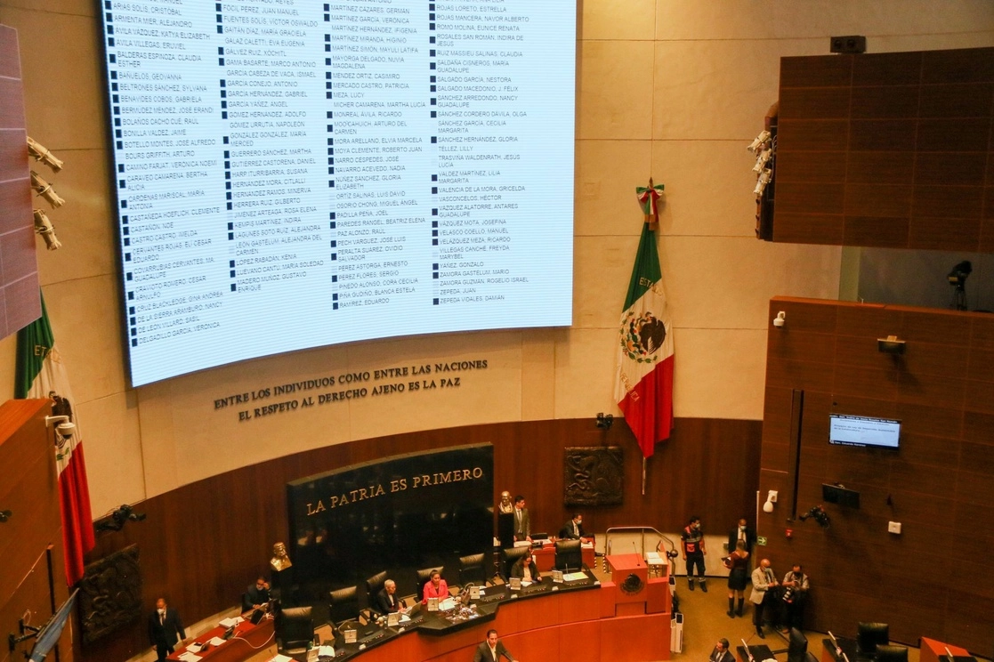 Durante una sesión en el Senado. Foto Cuartoscuro / archivo 