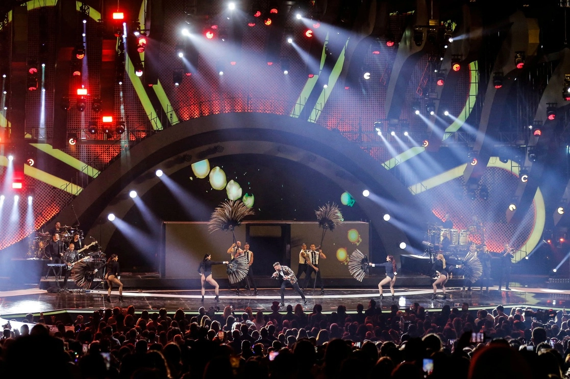 Ricky Martin en el Festival de Viña del Mar. Foto Afp