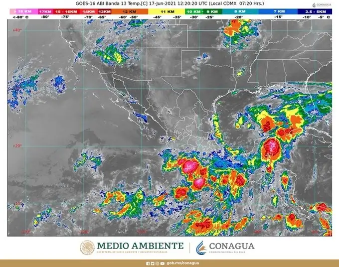 La Conagua monitorea las lluvias para prevenir desastres.