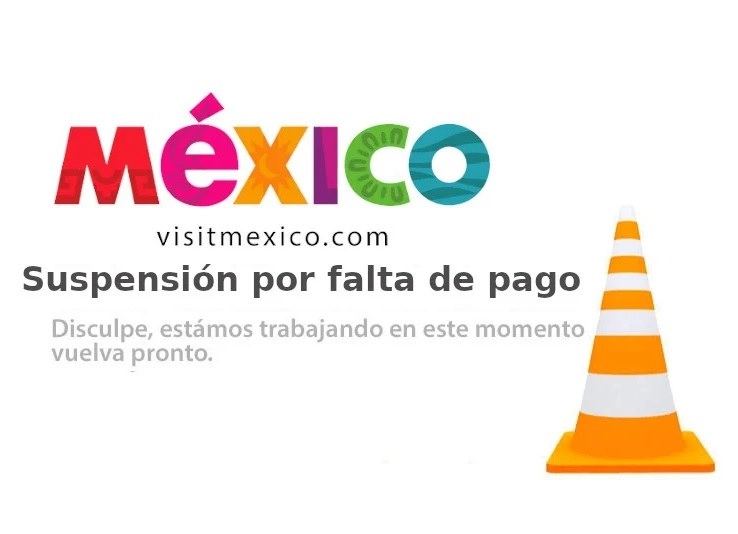 La página aparece con ese mensaje