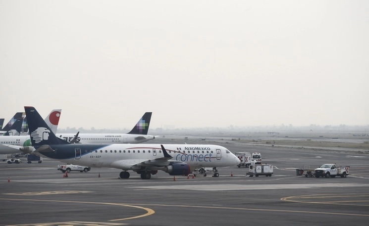 El Aeropuerto Internacional de la Ciudad de México (AICM). Foto Víctor Camacho / Archivo
