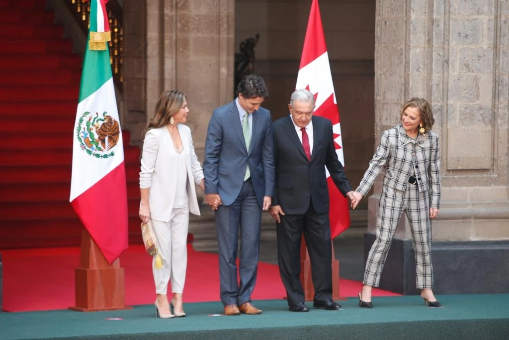 Recepción oficial al primer ministro de Canadá, Justin Trudeau, de parte del presidente Andrés Manuel López Obrador, en Palacio Nacional, el 11 de enero de 2023. Foto José Antonio López



