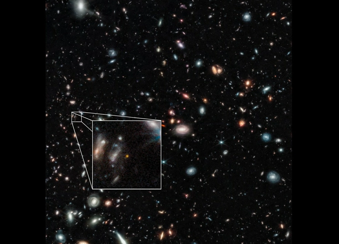 Galaxias tempranas detectadas por el telescopio espacial de la NASA James Webb, en imagen de archivo. Foto Afp