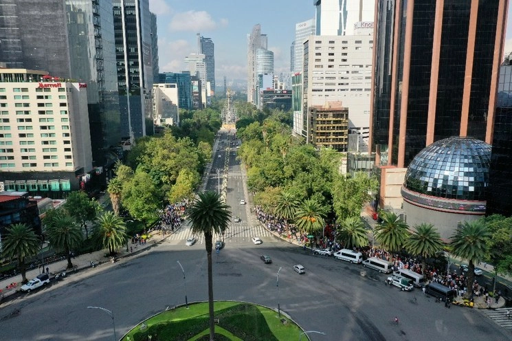 Panorámica de avenida Reforma, en imagen de archivo. Foto Luis Castillo