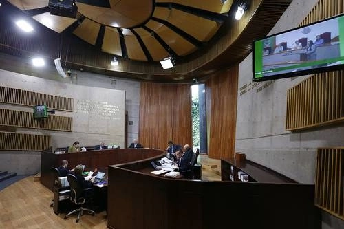 Durante una sesión del Tribunal Electoral del Poder Judicial de la Federación. Foto 'La Jornada' / archivo