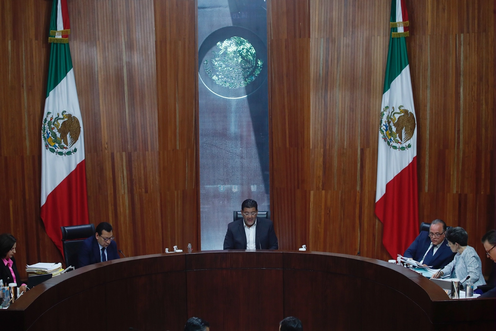 Durante una sesión del Tribunal Electoral del Poder Judicial de la Federación, en la Ciudad de México. Foto Cristina Rodríguez / Archivo 