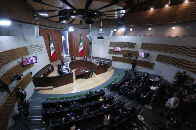 Sala de sesiones del TEPJF en imagen de archivo. Foto 