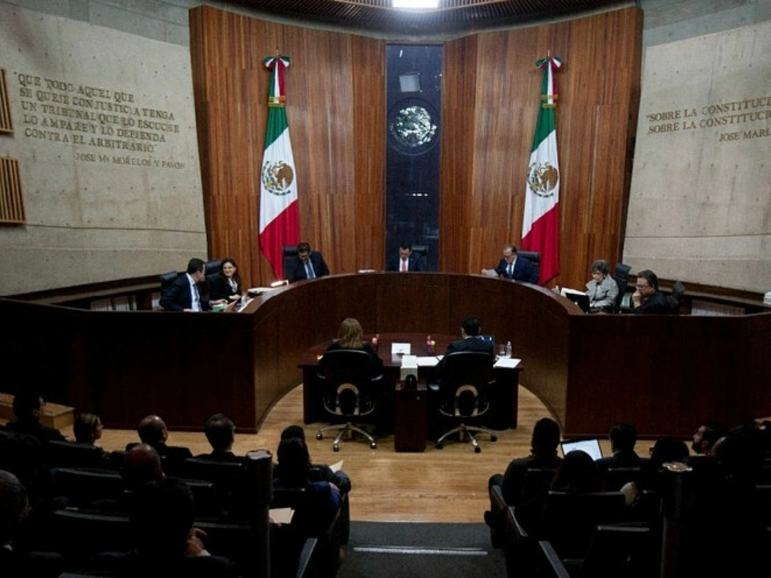 Sala de sesiones del TEPJF en la Ciudad de México. Foto Cristina Rodríguez / Archivo