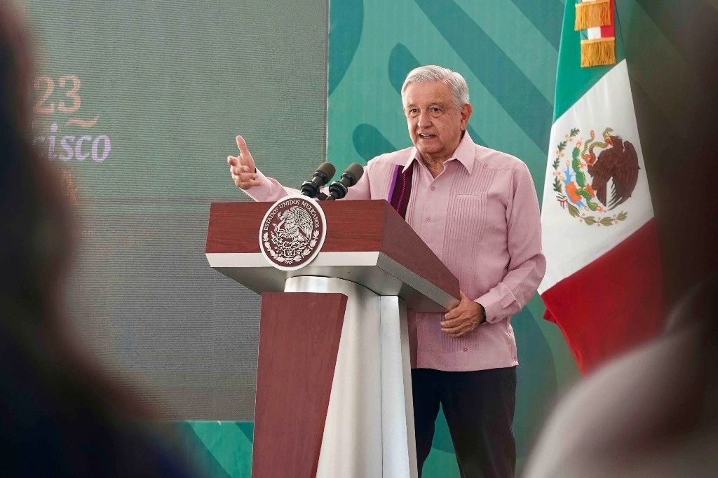 El presidente López Obrador ofreció este jueves su conferencia matutina desde Oaxaca. Foto Presidencia 