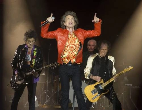 Ronnie Wood, Mick Jagger, Charlie Watts y Keith Richards durante su presentación en Filadelfia el año pasado. Foto Ap