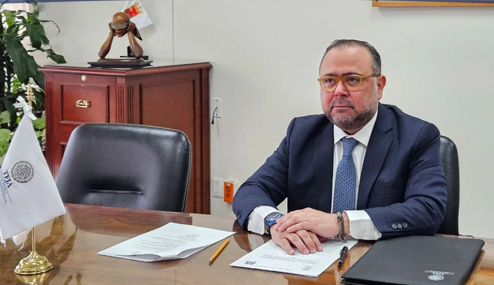 El presidente del Tribunal Federal de Justicia Administrativa, Guillermo Valls Esponda. Imagen tomada de https://www.facebook.com/TFJAMexico