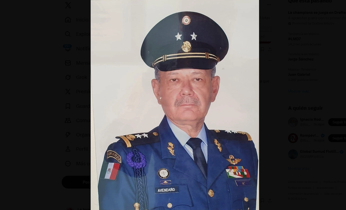 El general Emilio Avendaño García en imagen de archivo. Foto