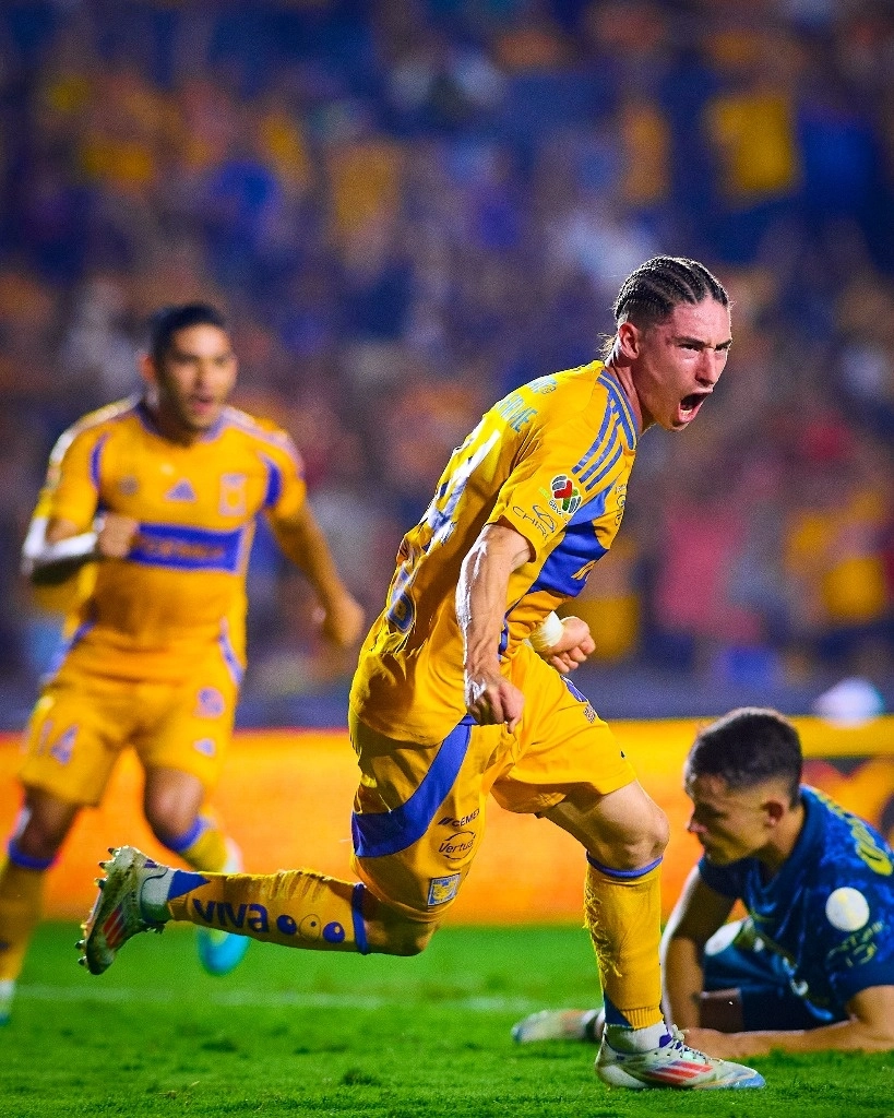 Con un gol de Marcelo Flores en los últimos minutos, Tigres logró vencer 1-0 al vigente bicampeón América, que sumó su segunda derrota en el presente torneo Apertura 2024. Foto tomada de X @TigresOficial.
