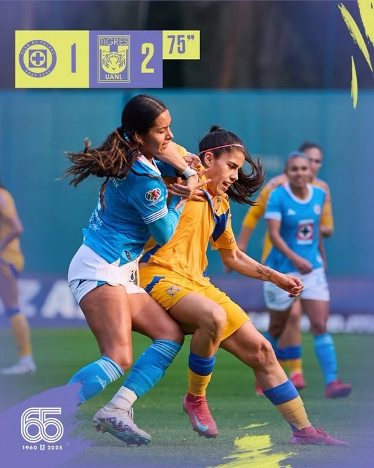 Una de las jugadas del encuentro deportivo. Foto Tigres Femenil