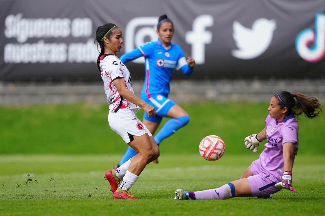 Cruz Azul y Tijuana se enfrentaron en las instalaciones de La Noria. Foto Tomada del Twitter @AzulFemenil
